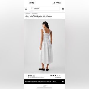 Gap × DÔEN Eyelet Midi Dress